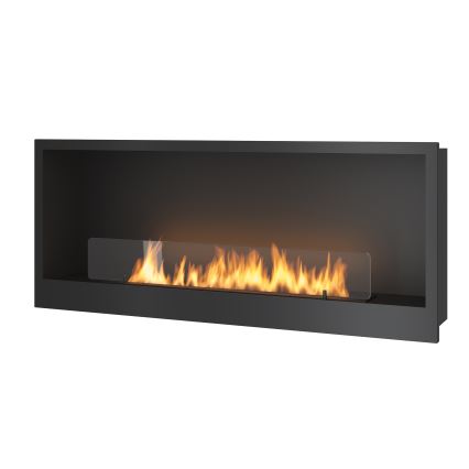 InFire - Built-in BIO fireplace 120x50 cm 3kW black