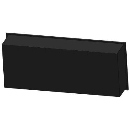 InFire - Built-in BIO fireplace 120x50 cm 3kW black