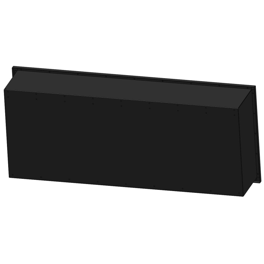 InFire - Built-in BIO fireplace 120x50 cm 3kW black