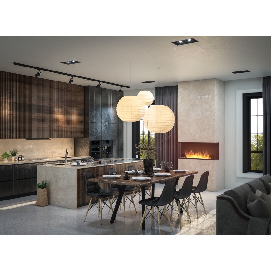 InFire - Built-in BIO fireplace 120x50 cm 3kW black