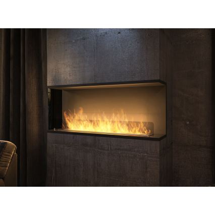 InFire - Built-in BIO fireplace 120x50 cm 3kW black