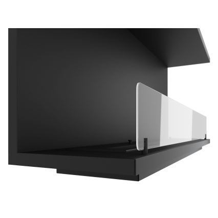 InFire - Built-in BIO fireplace 120x50 cm 3kW black