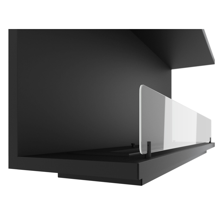 InFire - Built-in BIO fireplace 120x50 cm 3kW black