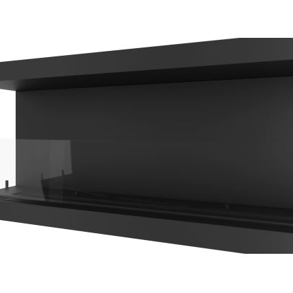 InFire - Built-in BIO fireplace 120x50 cm 5kW black
