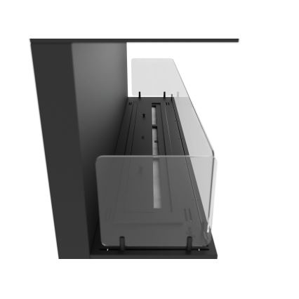 InFire - Built-in BIO fireplace 120x50 cm 5kW black