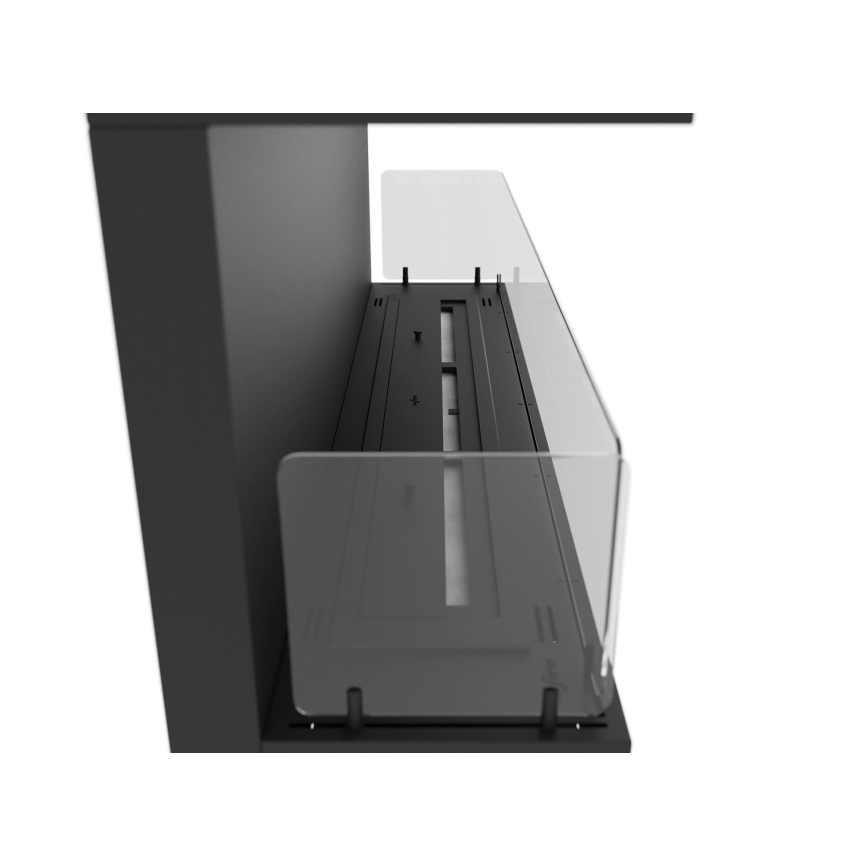 InFire - Built-in BIO fireplace 120x50 cm 5kW black