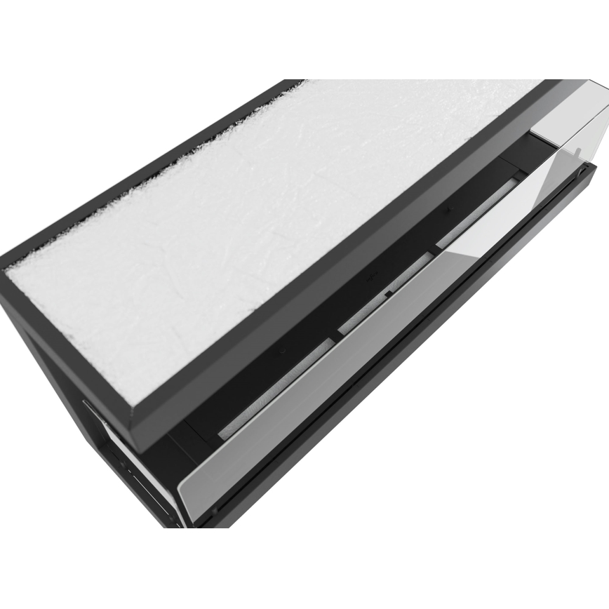 InFire - Built-in BIO fireplace 120x50 cm 5kW black