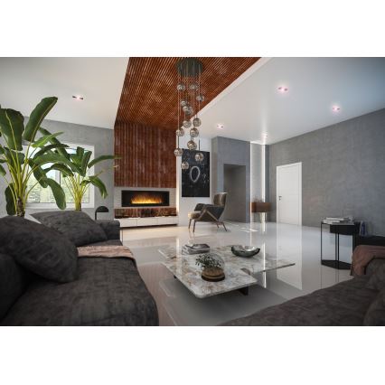 InFire - Built-in BIO fireplace 150x50 cm 4,2kW black