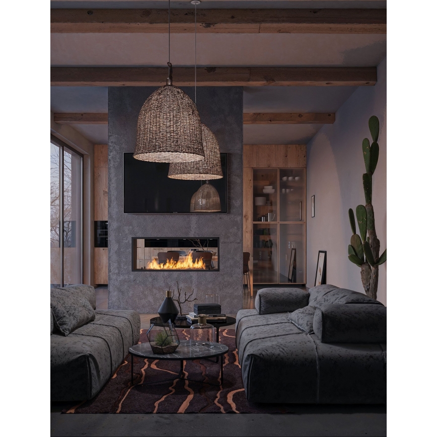 InFire - Built-in BIO fireplace 48,5x123,5 cm 6kW black