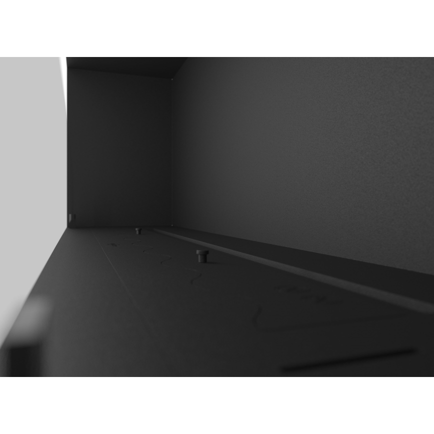 InFire - Built-in BIO fireplace 49,4x124,4 cm 6kW black