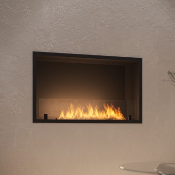 InFire - Built-in BIO fireplace 49,4x84,4 cm 3,5kW black