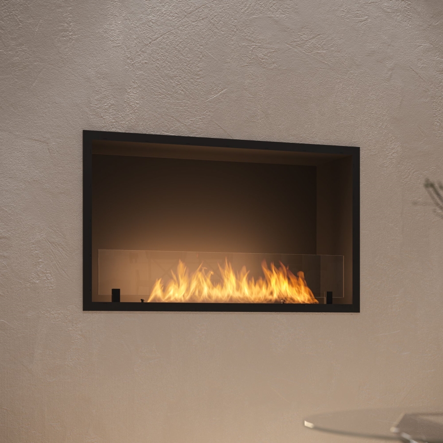 InFire - Built-in BIO fireplace 49,4x84,4 cm 3,5kW black