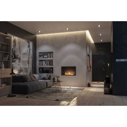 InFire - Built-in BIO fireplace 49,4x84,4 cm 3,5kW black