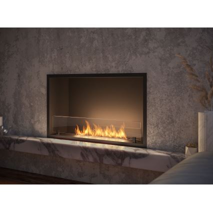 InFire - Built-in BIO fireplace 49,4x84,4 cm 3,5kW black