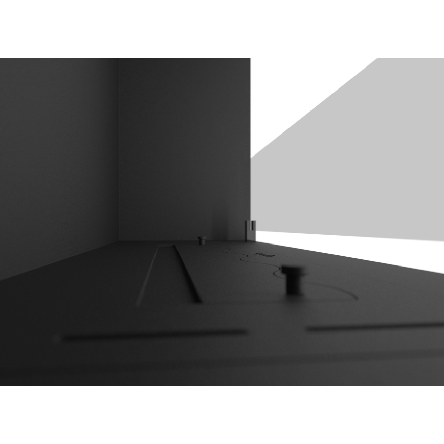InFire - Built-in BIO fireplace 49,4x84,4 cm 3,5kW black