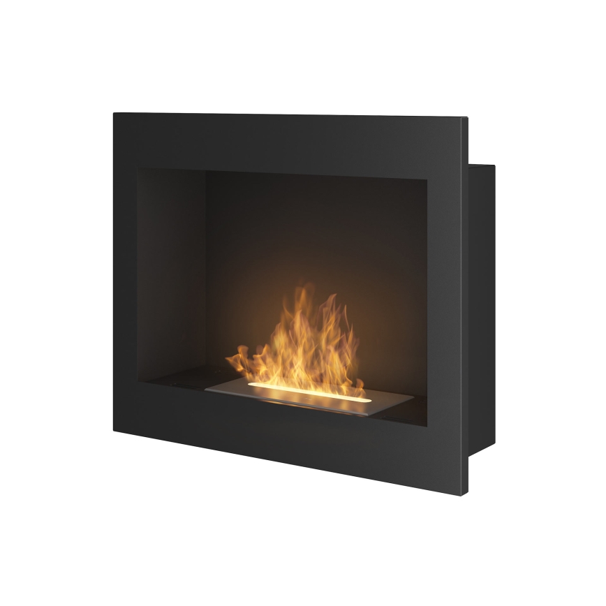 InFire - Built-in BIO fireplace 49x60 cm 3kW black