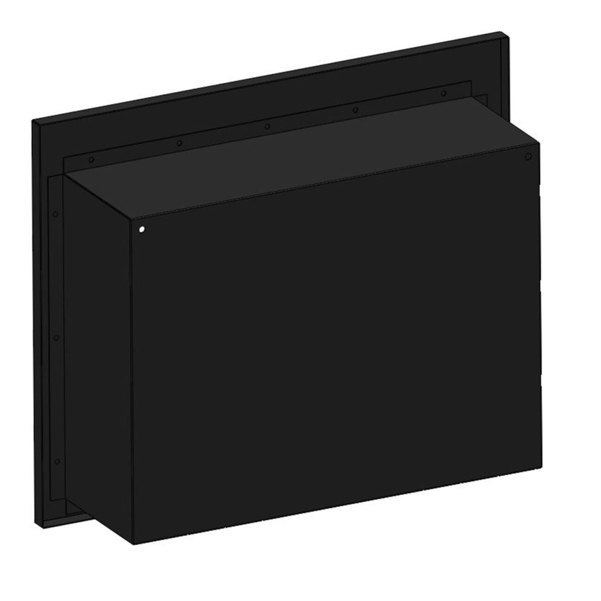 InFire - Built-in BIO fireplace 49x60 cm 3kW black