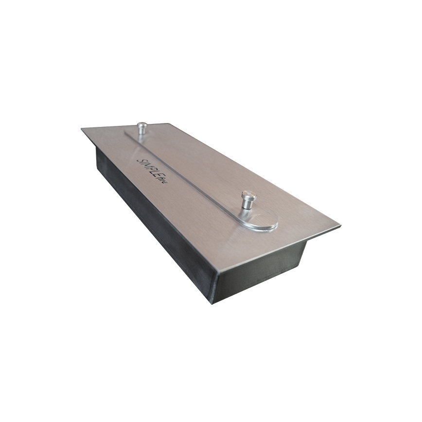 InFire - Built-in BIO fireplace 49x60 cm 3kW black