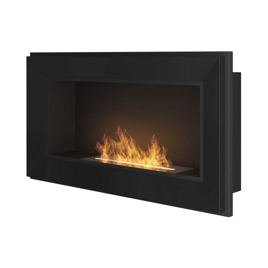 InFire - Built-in BIO fireplace 49x90 cm 3kW black