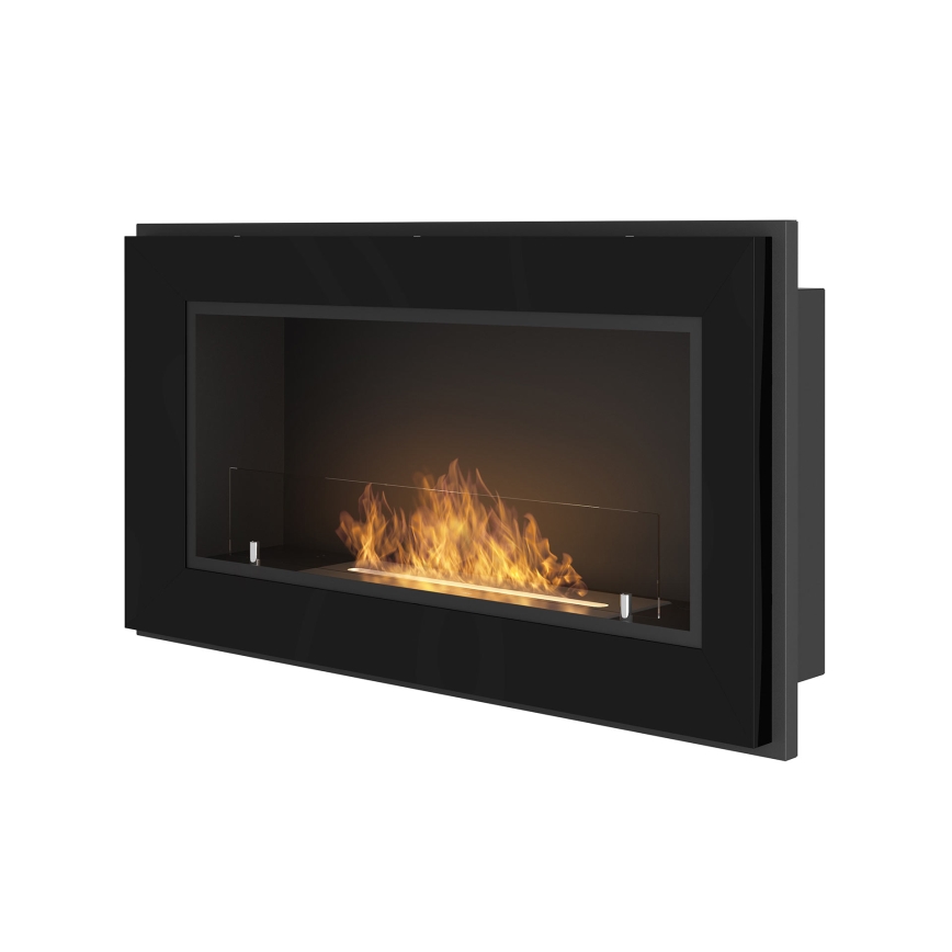 InFire - Built-in BIO fireplace 49x90 cm 3kW black
