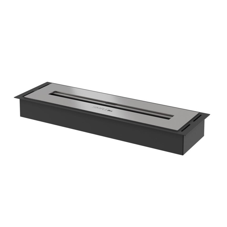 InFire - Built-in BIO fireplace 5,5x50 cm 3kW black