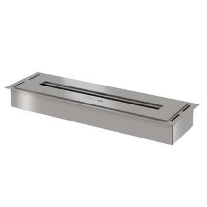 InFire - Built-in BIO fireplace 5,5x50 cm 3kW matte chrome