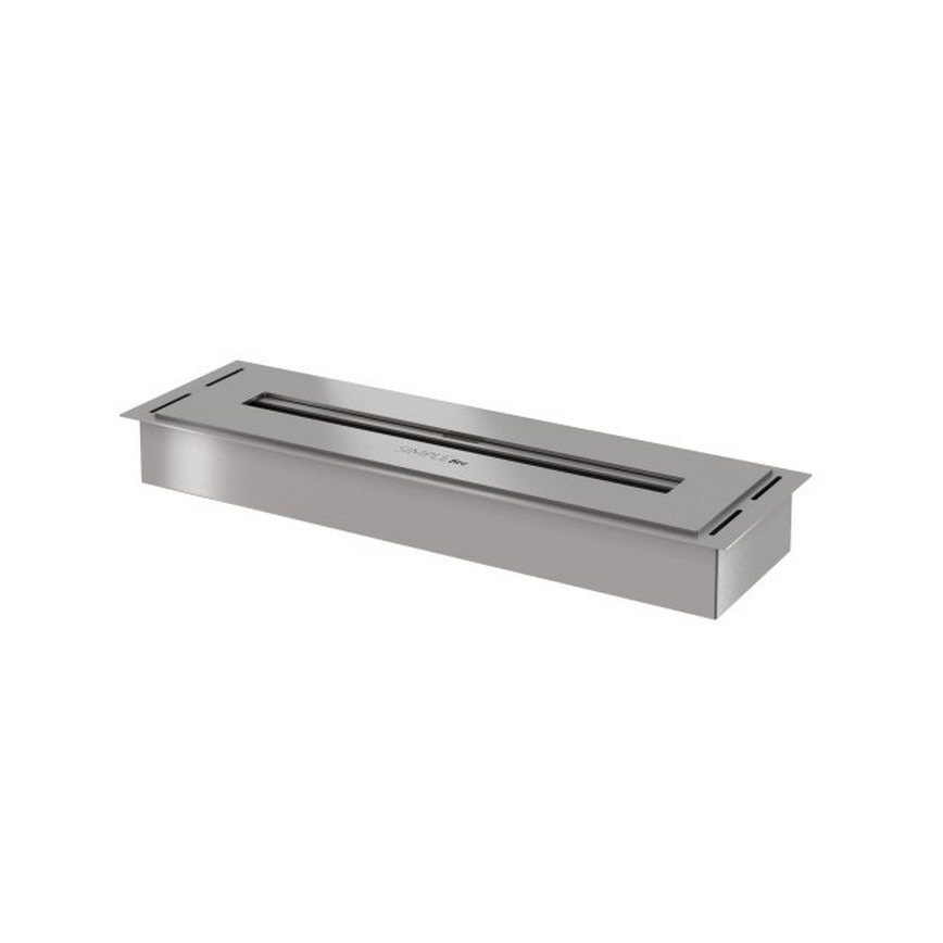 InFire - Built-in BIO fireplace 5,5x50 cm 3kW matte chrome