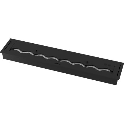 InFire - Built-in BIO fireplace 7,5x100 cm 6kW black
