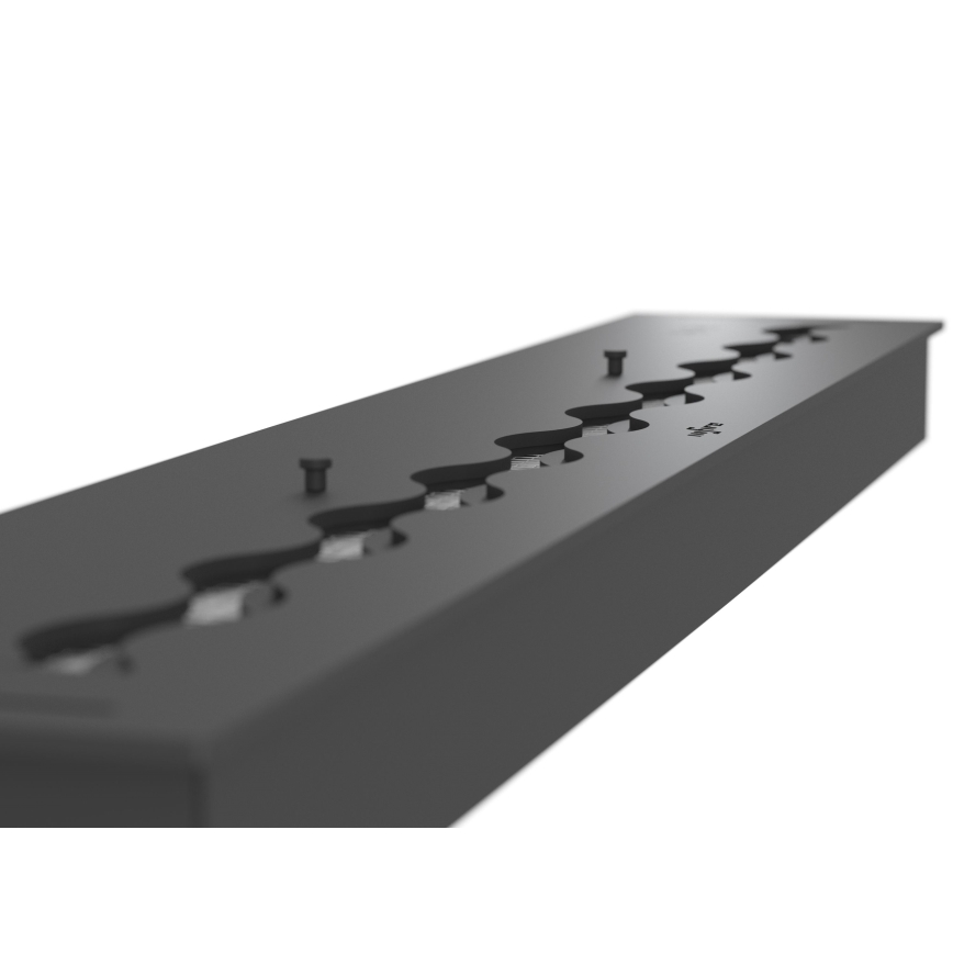 InFire - Built-in BIO fireplace 7,5x100 cm 6kW black
