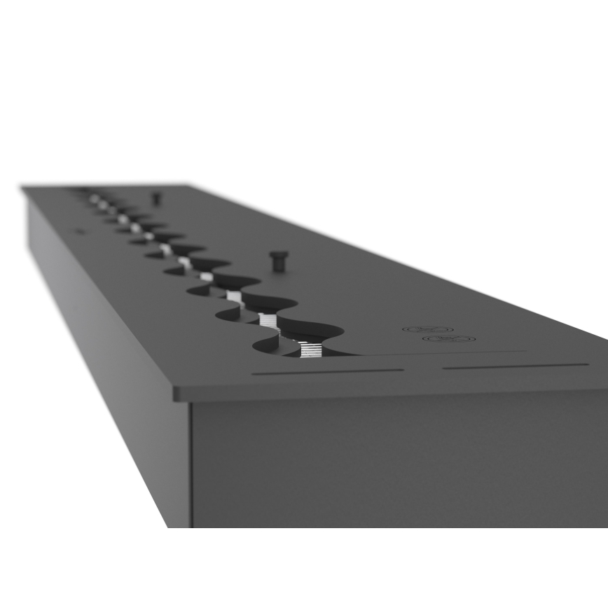 InFire - Built-in BIO fireplace 7,5x120 cm 7kW black