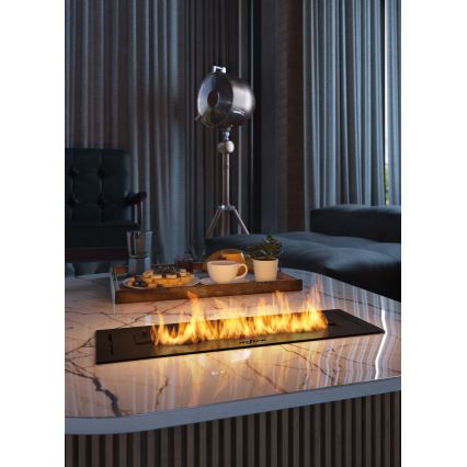 InFire - Built-in BIO fireplace 7,5x50 cm 3,5kW black