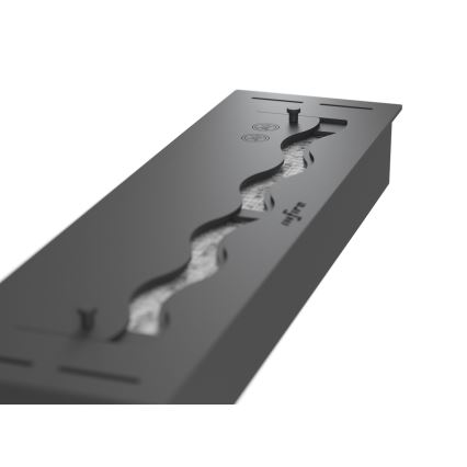 InFire - Built-in BIO fireplace 7,5x50 cm 3,5kW black