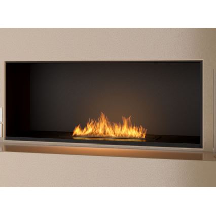 InFire - Built-in BIO fireplace 7,5x60 cm 3,5kW black