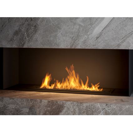 InFire - Built-in BIO fireplace 7,5x80 cm 6kW black