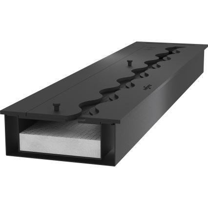 InFire - Built-in BIO fireplace 7,5x80 cm 6kW black