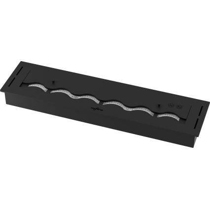 InFire - Built-in BIO fireplace 7,5x80 cm 6kW black