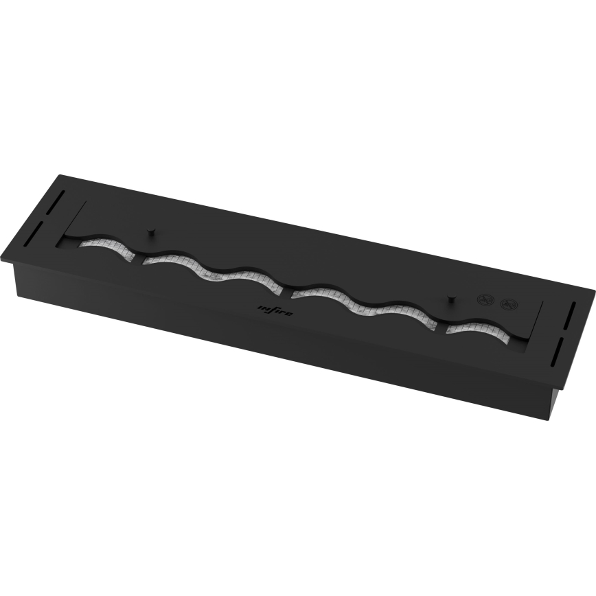 InFire - Built-in BIO fireplace 7,5x80 cm 6kW black