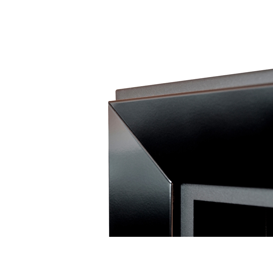 InFire - Built-in BIO fireplace 79x55 cm 3kW black