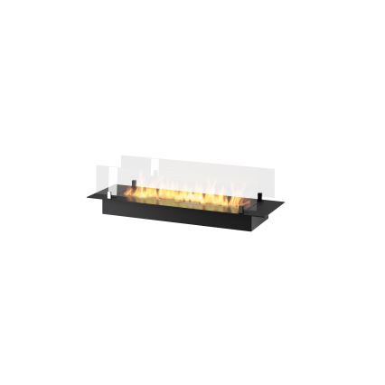InFire - Built-in BIO fireplace 8,5x100 cm 6kW black