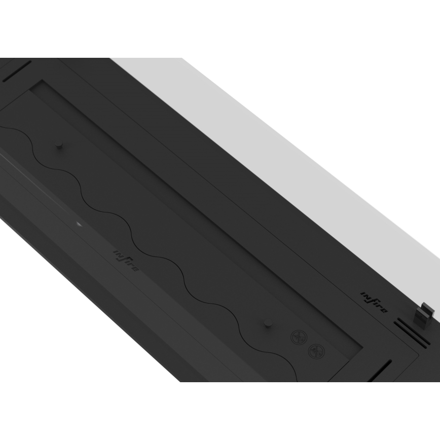 InFire - Built-in BIO fireplace 8,5x100 cm 6kW black