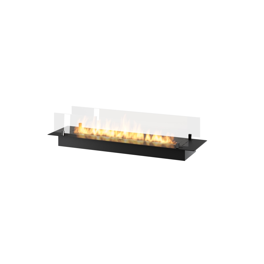 InFire - Built-in BIO fireplace 8,5x120 cm 6kW black