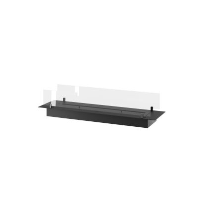 InFire - Built-in BIO fireplace 8,5x120 cm 6kW black