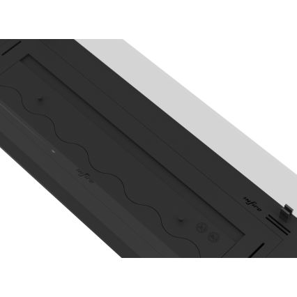 InFire - Built-in BIO fireplace 8,5x120 cm 6kW black