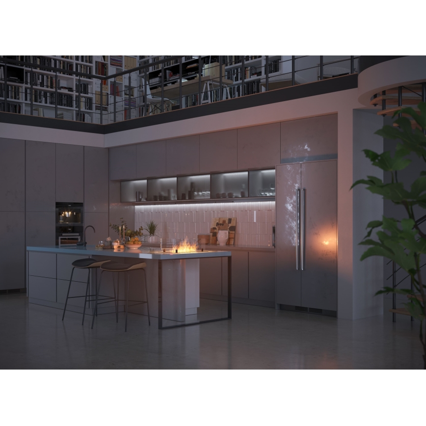 InFire - Built-in BIO fireplace 8,5x60 cm 3,5kW black
