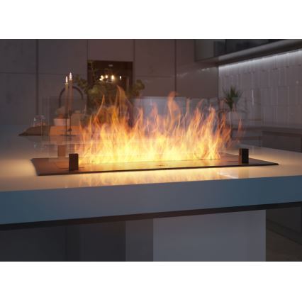 InFire - Built-in BIO fireplace 8,5x60 cm 3,5kW black