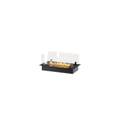 InFire - Built-in BIO fireplace 8,5x60 cm 3,5kW black