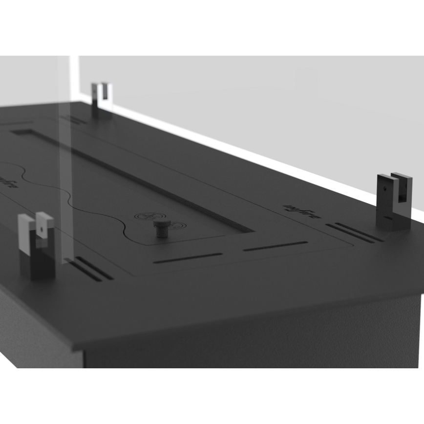 InFire - Built-in BIO fireplace 8,5x60 cm 3,5kW black