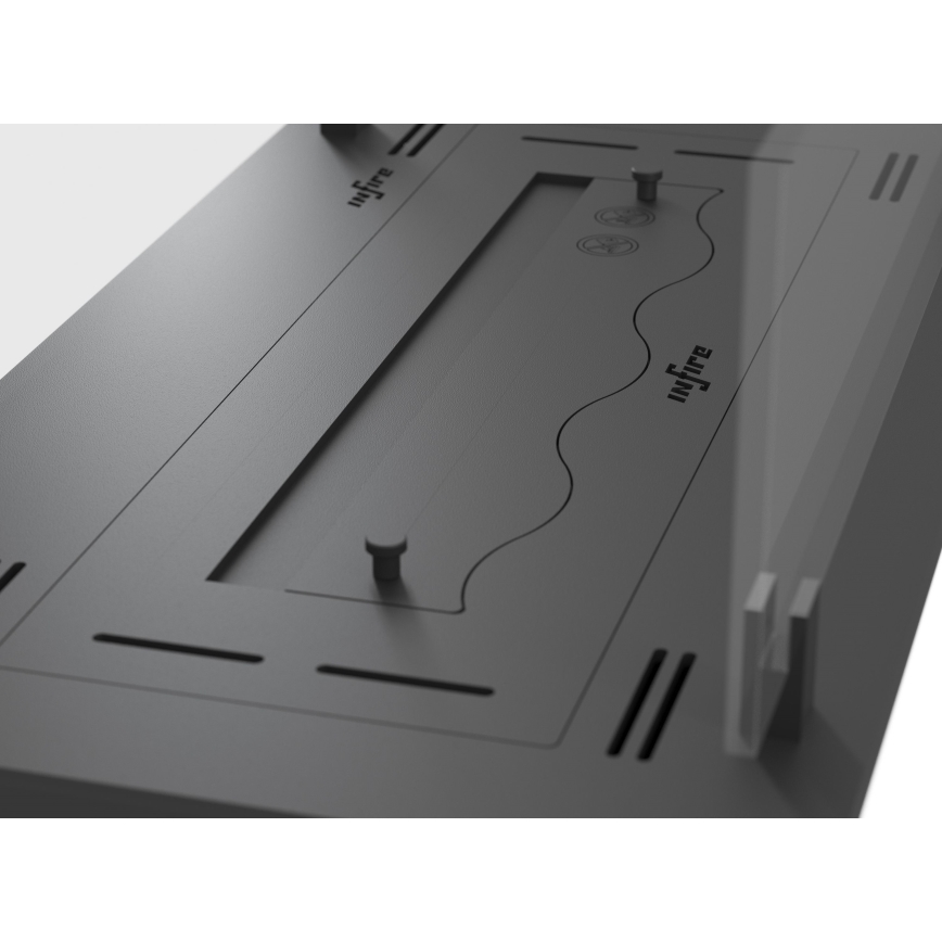 InFire - Built-in BIO fireplace 8,5x60 cm 3,5kW black