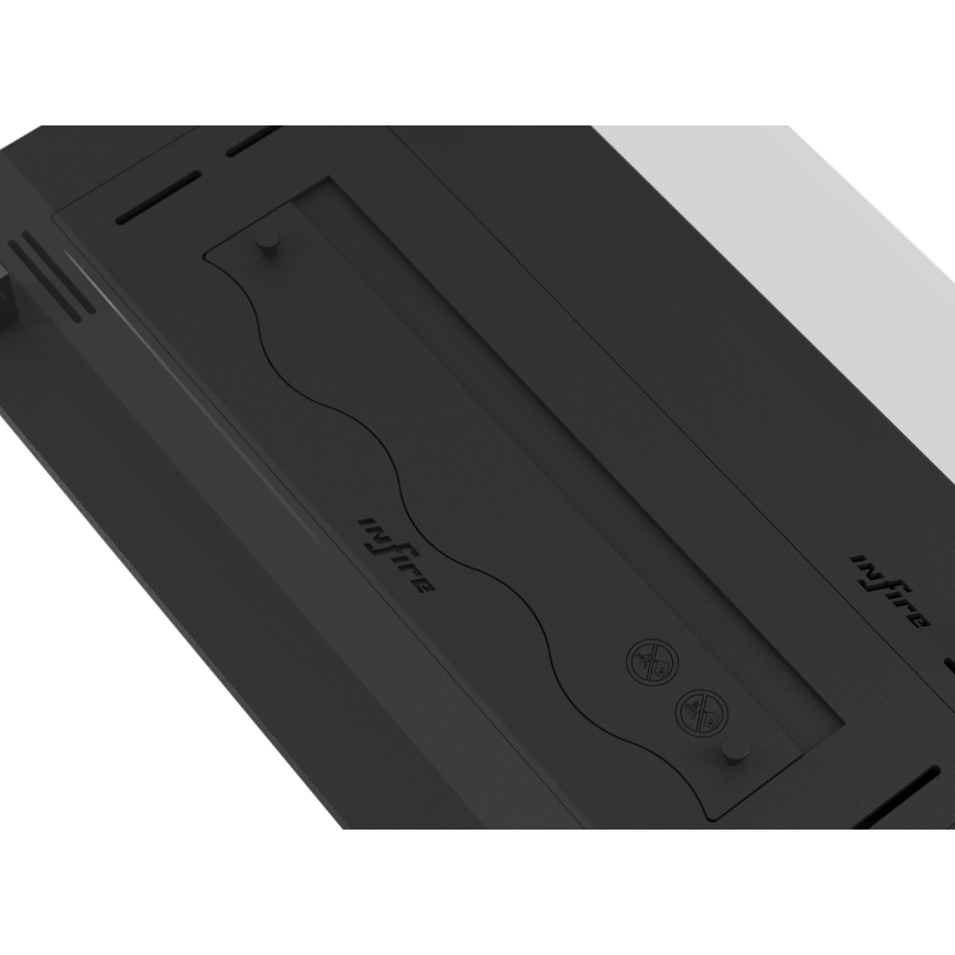 InFire - Built-in BIO fireplace 8,5x60 cm 3,5kW black