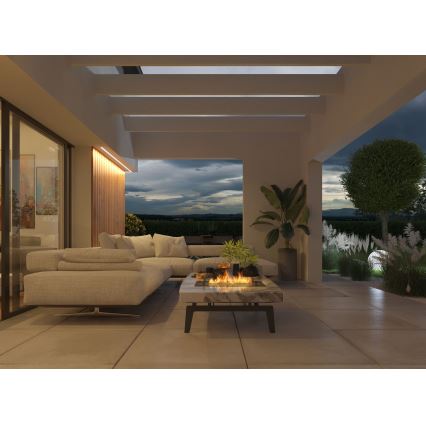 InFire - Built-in BIO fireplace 8,5x80 cm 3,5kW black